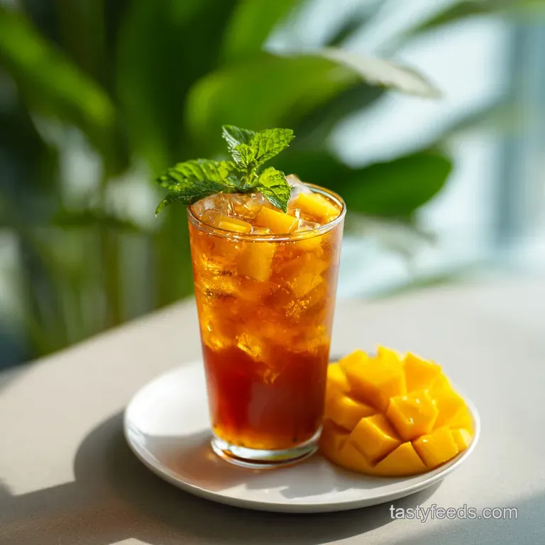 Homemade Mango Iced Tea Recipe