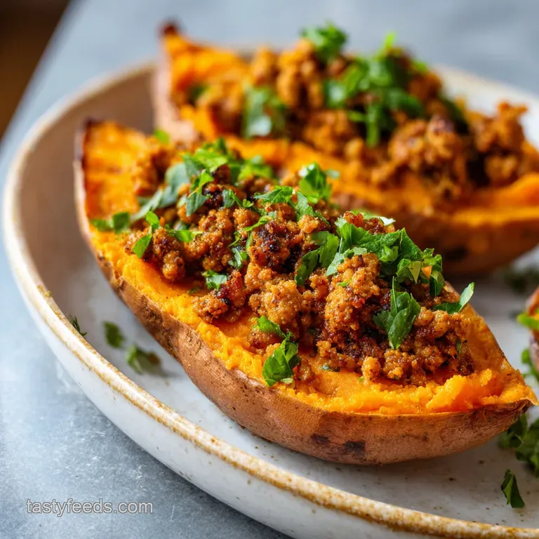 Mexican Stuffed Sweet Potatoes: Whole30 & Hearty