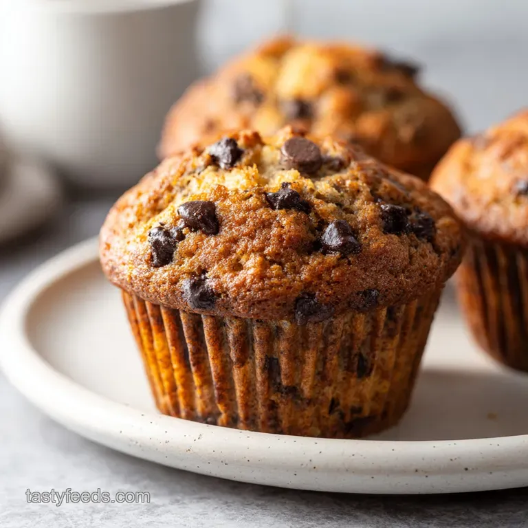 Chocolate Chip Banana Muffins Recipe