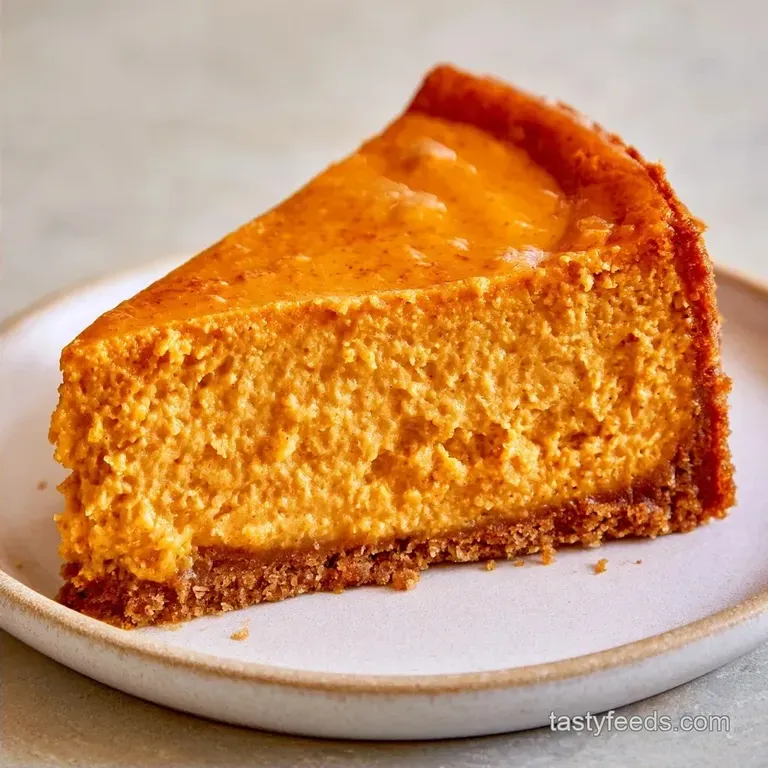Creamy No-Bake Pumpkin Cheesecake