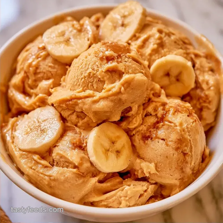 Healthy Peanut Butter Banana Ice Cream