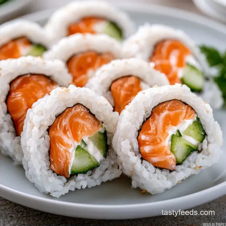 Philadelphia Sushi Roll with Smoked Salmon