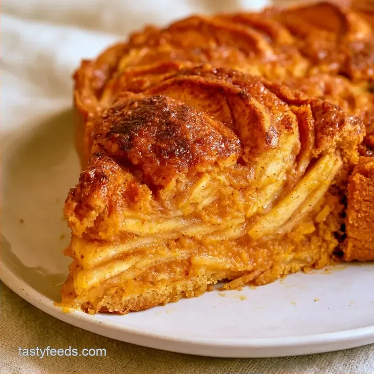 Pumpkin Apple Pie with Fresh Apples