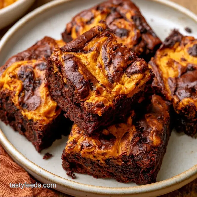 Creamy Pumpkin Cream Cheese Brownies