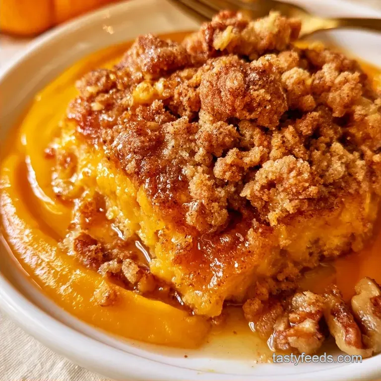 Pumpkin Dump Cake with Spice Cake Mix