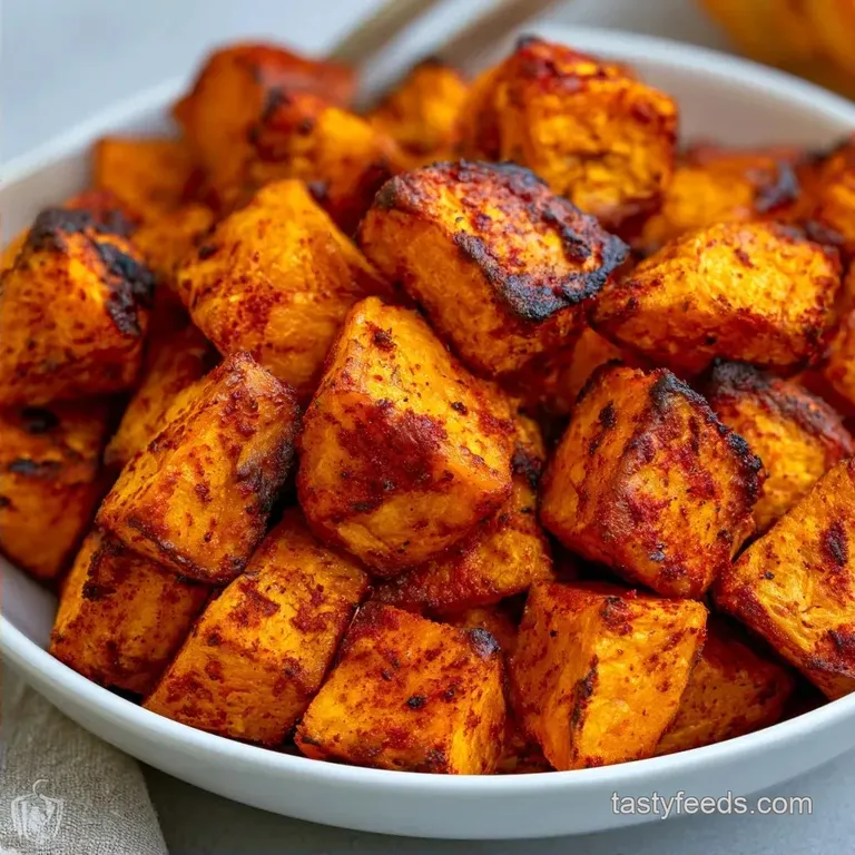 Roasted Sweet Potatoes IndianSpiced: Crispy and Zesty