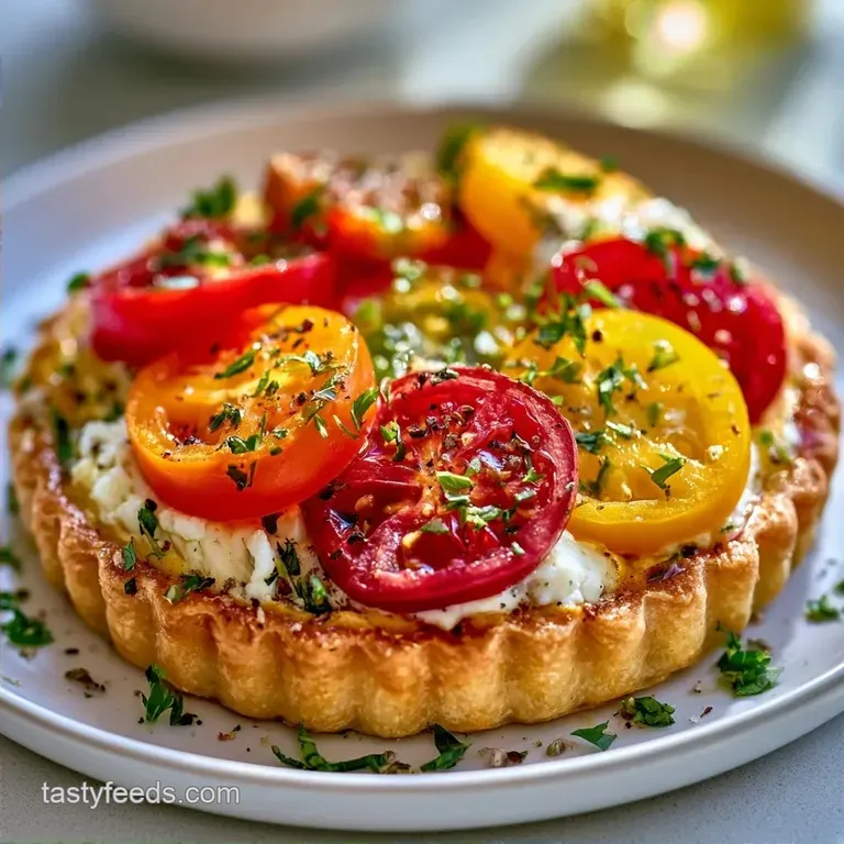 Heirloom Tomato Tart with Puff Pastry