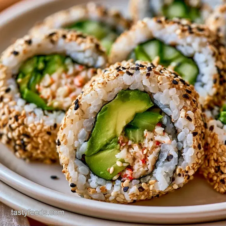Neatly arranged sushi rolls on a black slate board with a side of pale pink ginger and a dollop of green wasabi.