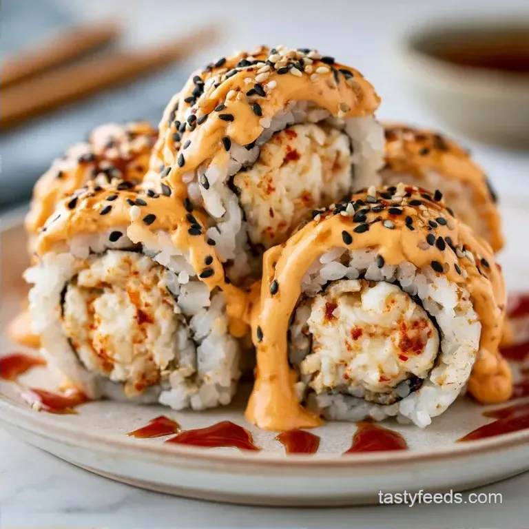 Healthy Spicy Crab Sushi Roll