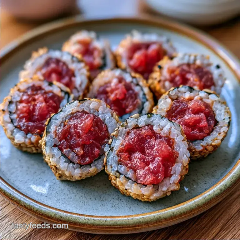 Creamy Spicy Tuna Sushi Roll
