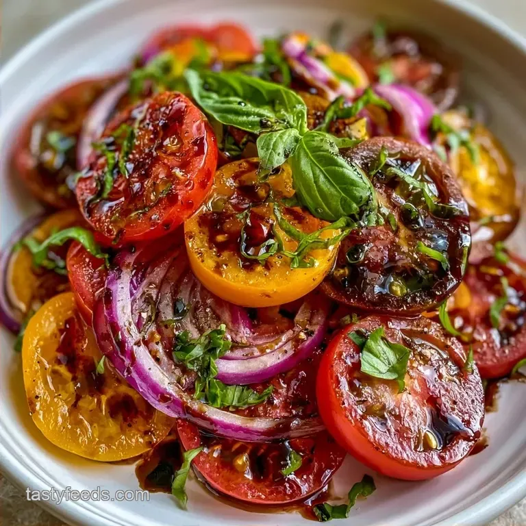 Fresh Heirloom Summer Tomato Side Dish