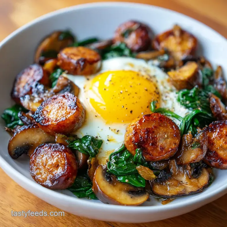 A square slice of savory egg bake on a white plate, garnished with fresh parsley and a hint of steam.